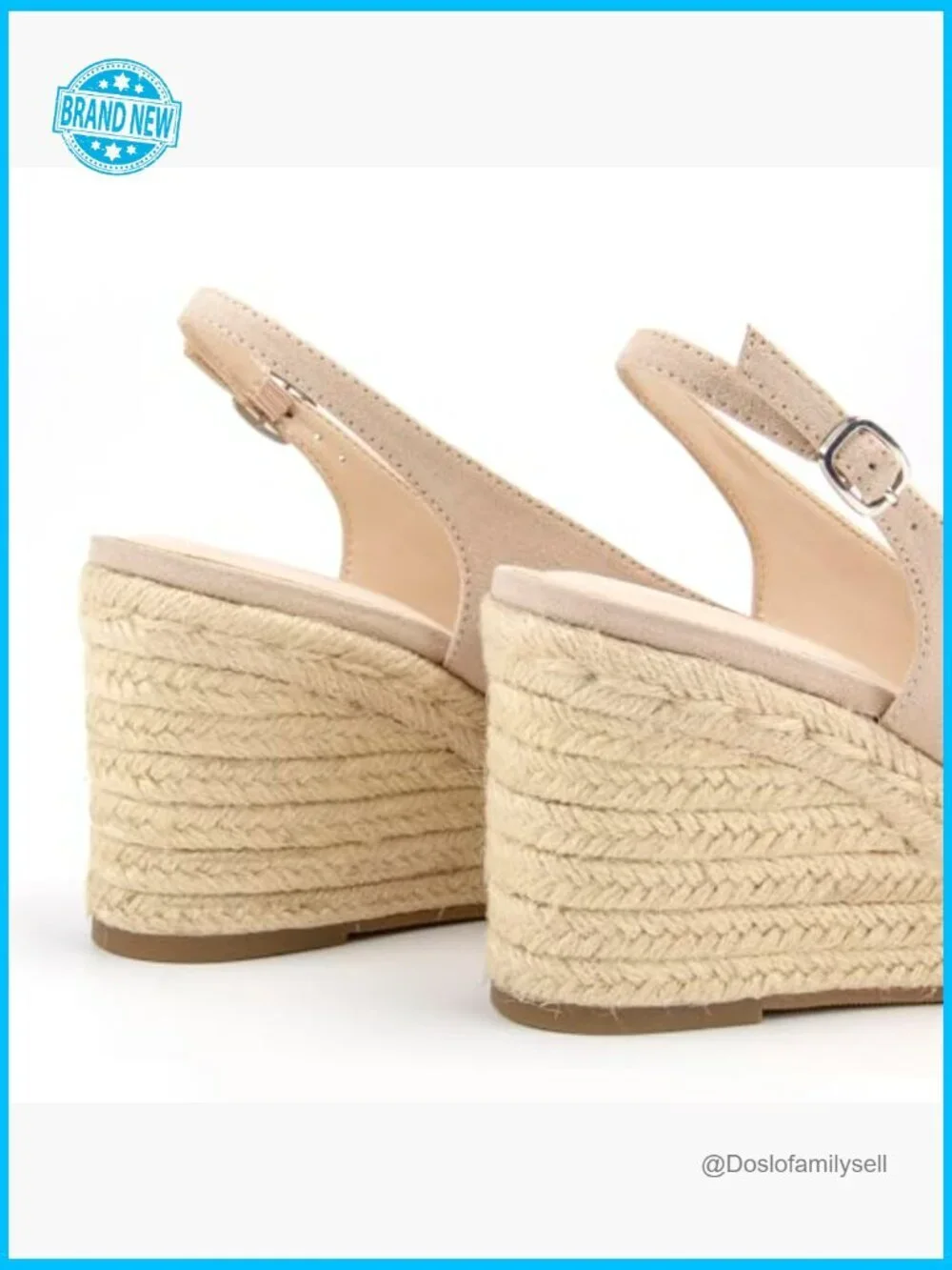 Wedge Sandals Espadrille Platform Comfort Open Toe Adjustable Slingback Wedges